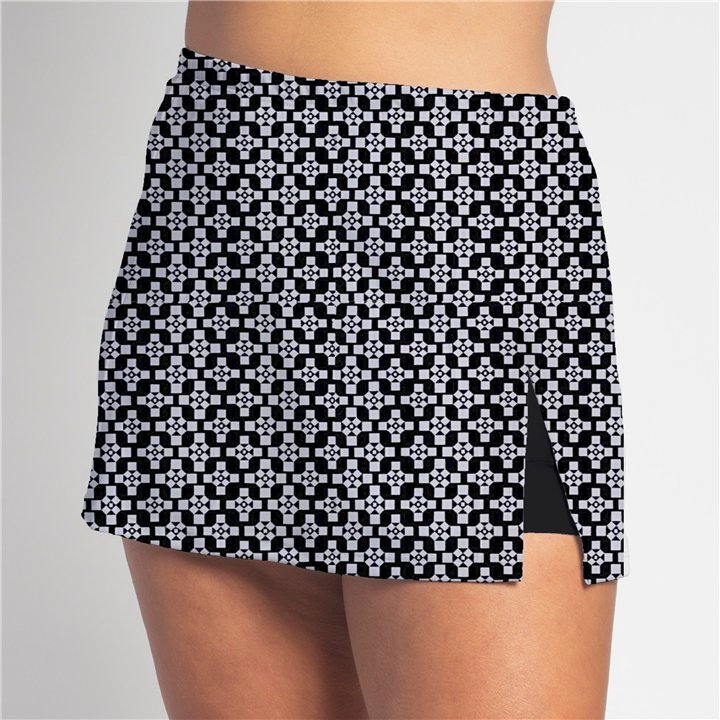 Side Slit - BW Criss Cross
