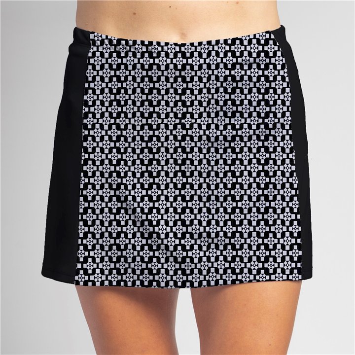 Slimming Panel Skort - BW Criss Cross