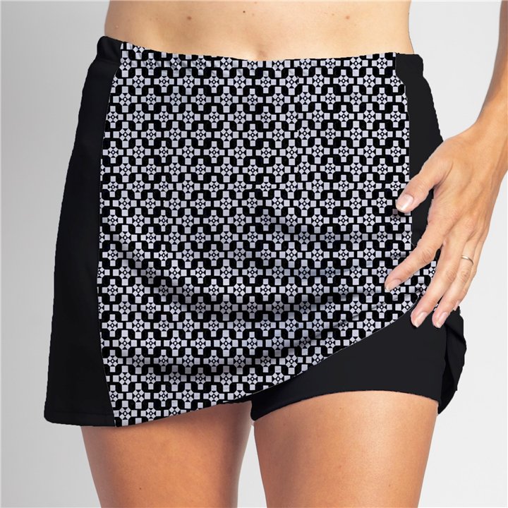 Slimming Panel Skort - BW Criss Cross