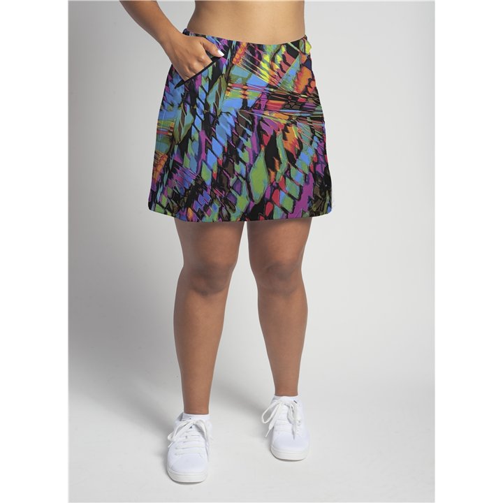 Zipper Pocket Skort - Caribbean
