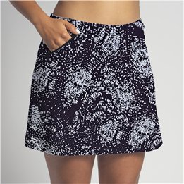 Zipper Pocket Skort - BW Speckle
