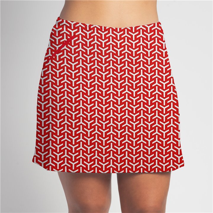 Zipper Pocket Skort - Cherry YiYi