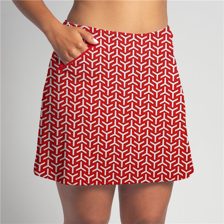 Zipper Pocket Skort - Cherry YiYi