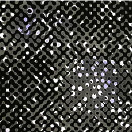 Abstract Grid with polka dots with Grey Black White and Lavender Purple