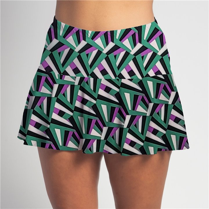 Flounce - Green Grape Geo