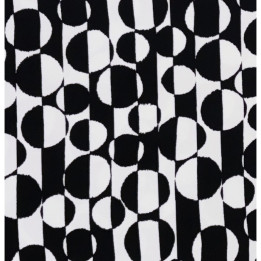 Black and White 60's Circle Dot Mod
