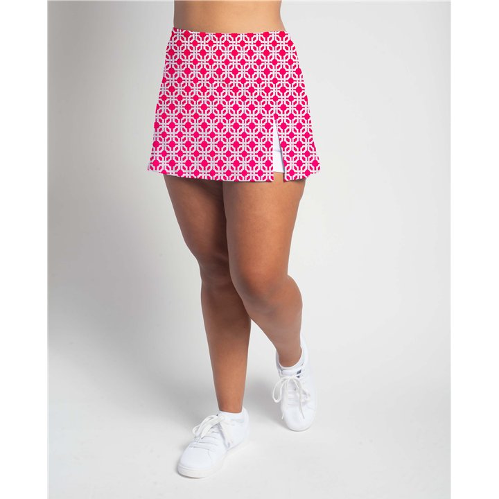 Side Slit - Pink Lattice