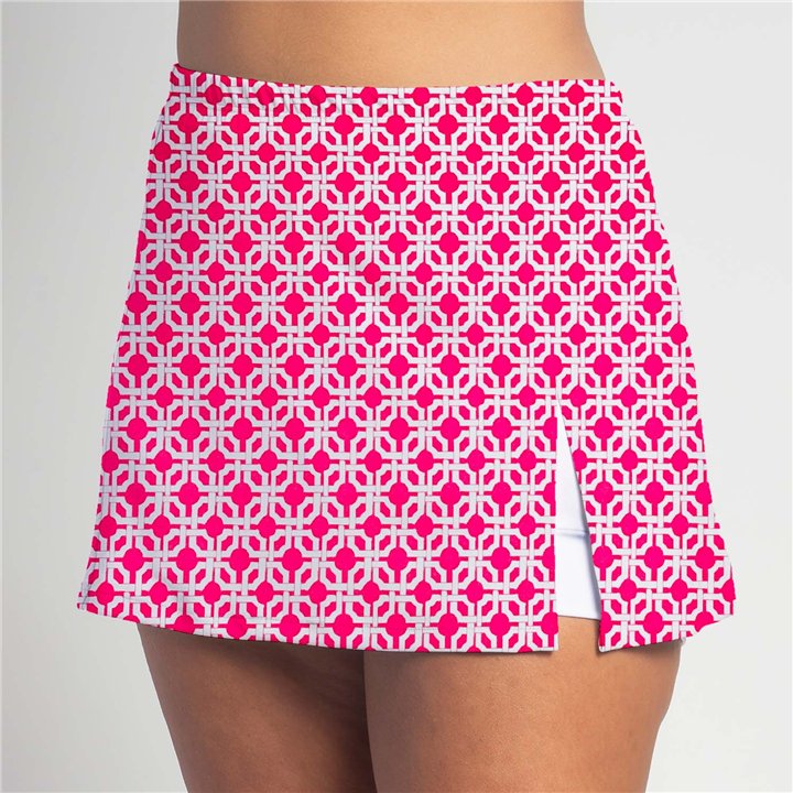 Side Slit - Pink Lattice