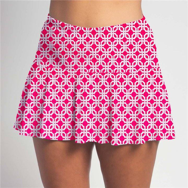Flounce - Pink Lattice