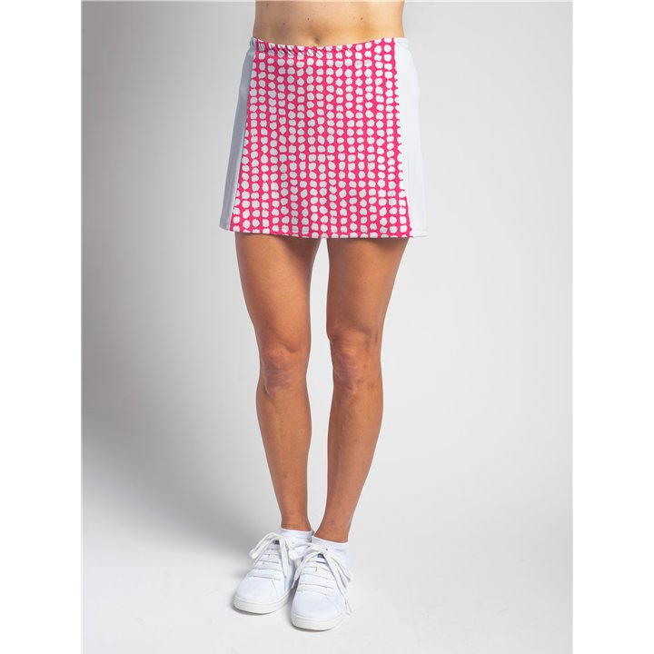 Slimming Panel Skort - Pink Splotch Dots
