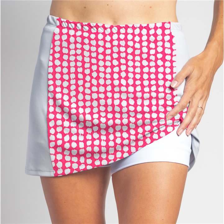Slimming Panel Skort - Pink Splotch Dots