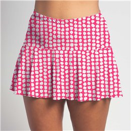 Flounce - Pink Splotch Dots