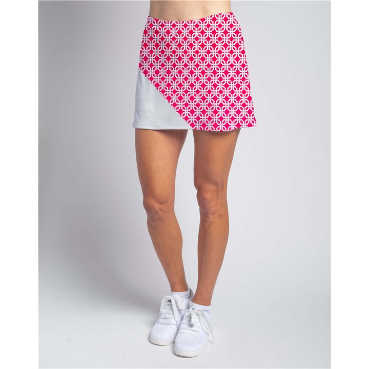 Bias Skort - Pink Splotch Dots