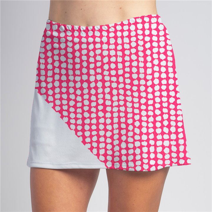 Bias Skort - Pink Splotch Dots