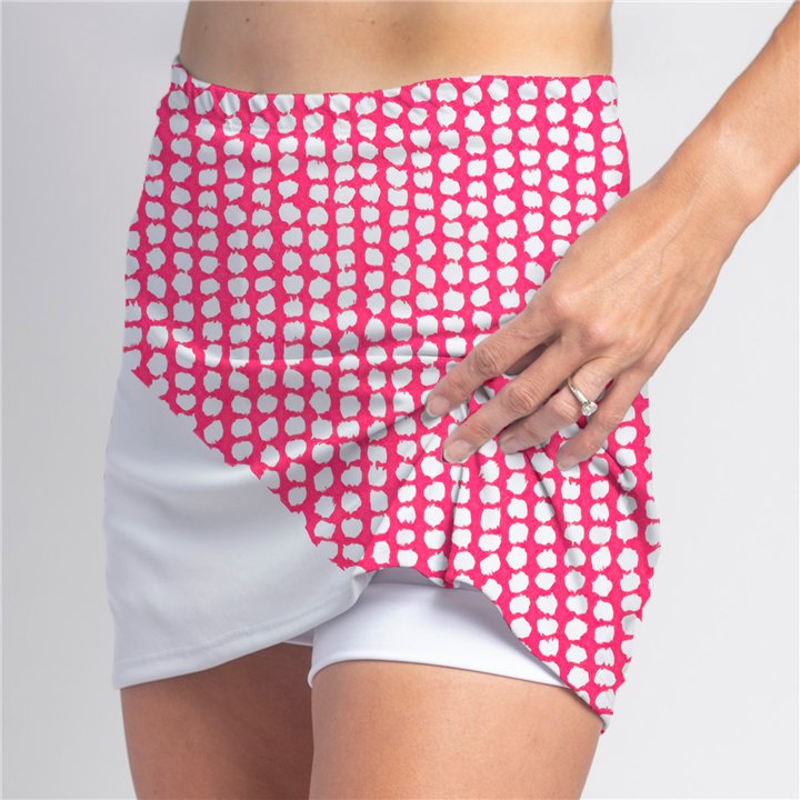 Bias Skort - Pink Splotch Dots