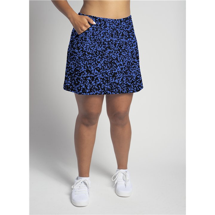 Zipper Pocket Skort - Blue bubbles