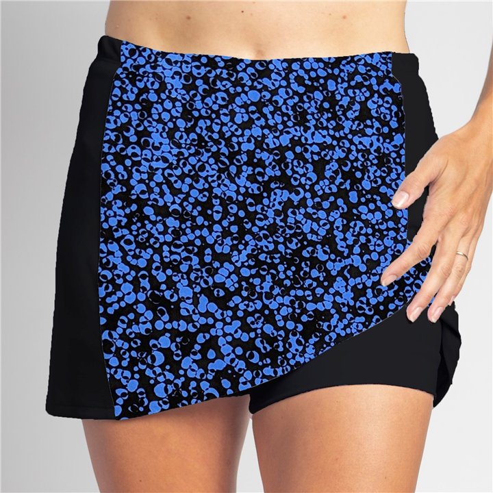 Slimming Panel Skort - Blue Bubbles