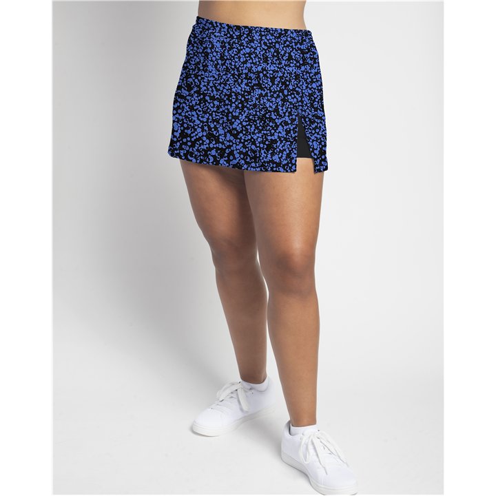 Side Slit - Blue Bubbles