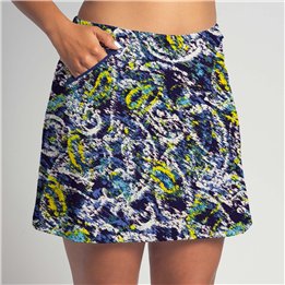 Zipper Pocket Skort -Blue Lagoon