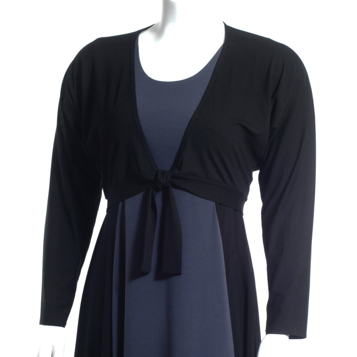 Tie Front Shrug - Black