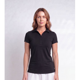 Collared Short Sleeve Top - Black