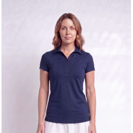 Collared Short Sleeve Top - Navy