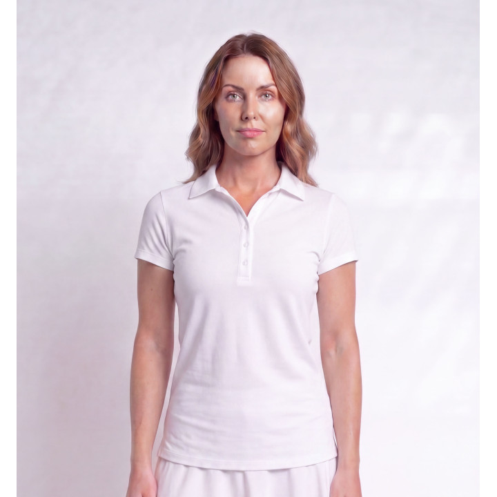 Collared Short Sleeve Top - White