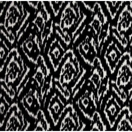 Black White Tribal Ikat