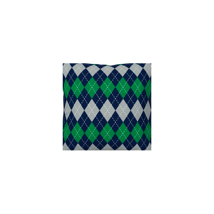Navy Green Argyle