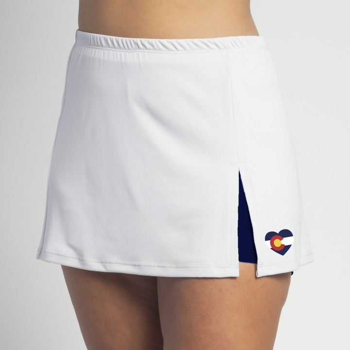 Side Slit - White with Colorado Heart