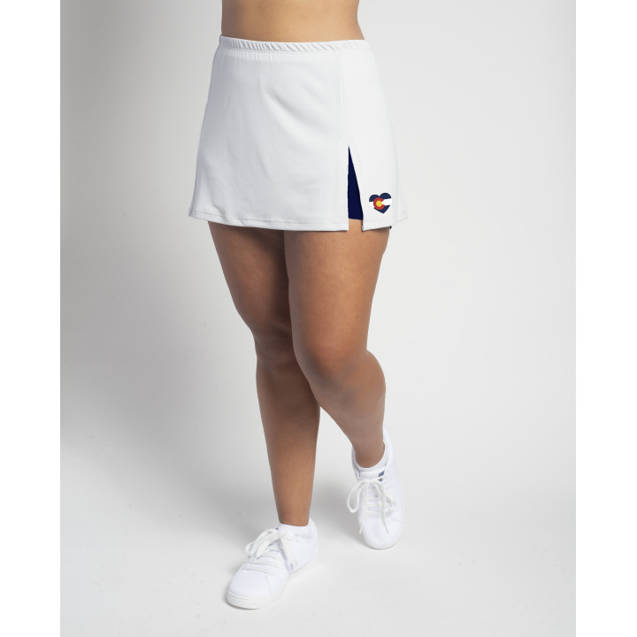 Side Slit - White with Colorado Heart