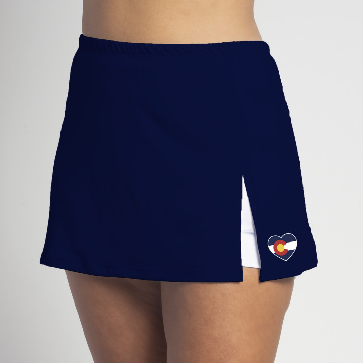 Side Slit - Navy with Colorado Heart