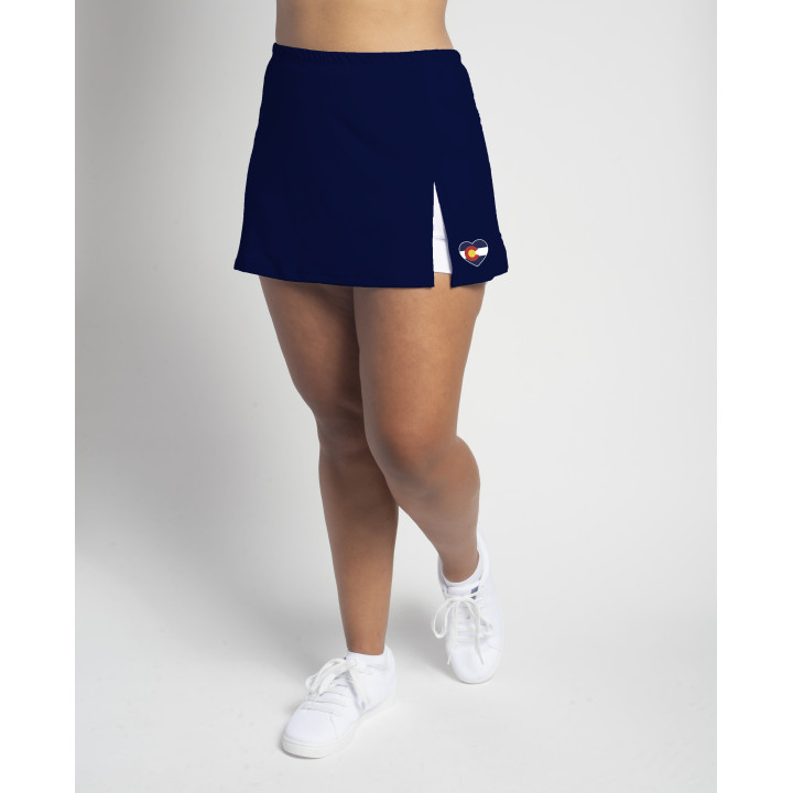 Side Slit - Navy with Colorado Heart