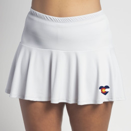 Flounce - White with Colorado Heart