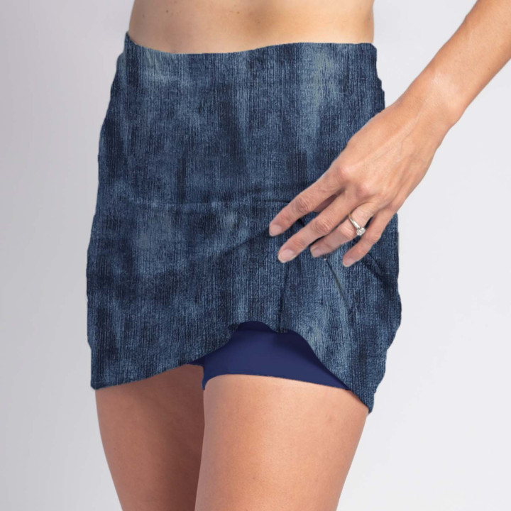 Sporty - Distressed Denim with under shorties