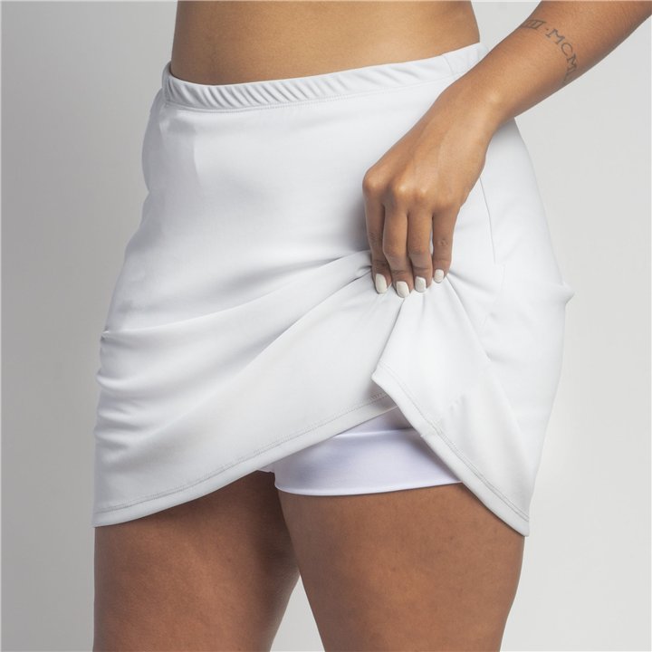 Zipper Pocket Skort - White