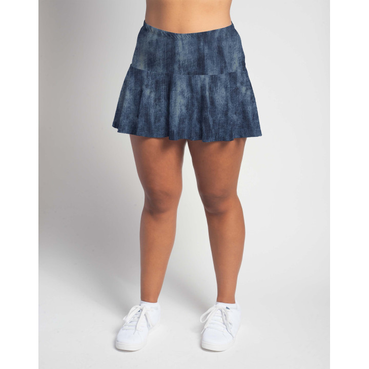 Flounce - Distressed Denim Full Length