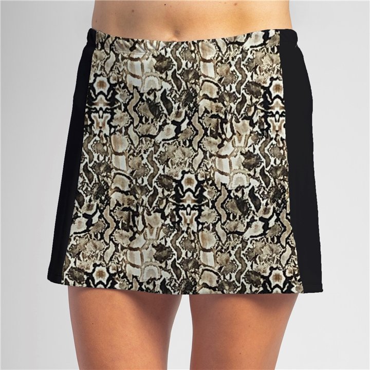 Slimming Panel Skort - Desert Snake