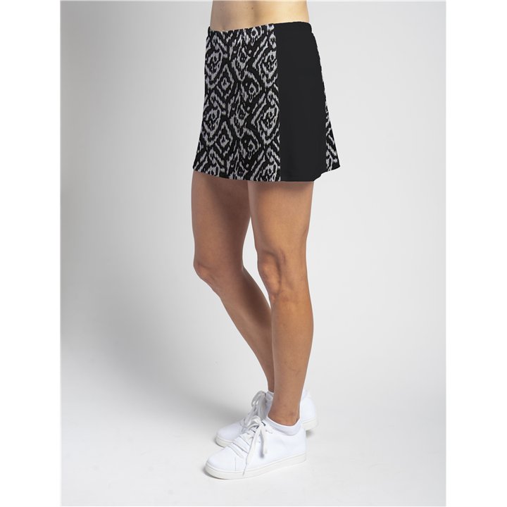 Slimming Panel Skort - BW Tribal Ikat