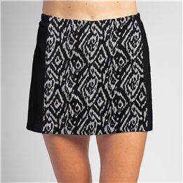 Slimming Panel Skort - BW Tribal Ikat
