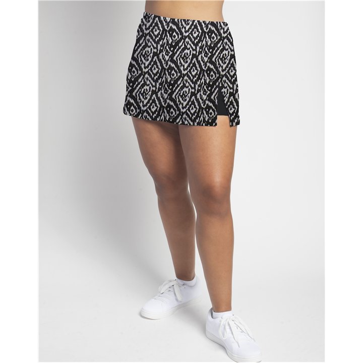 Side Slit - BW Tribal Ikat B