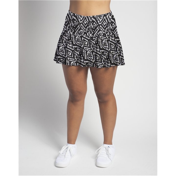 Flounce - BW Tribal Ikat