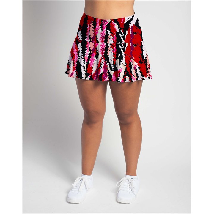 Flounce - Red Amaranth Mesh