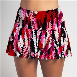 Flounce - Red Amaranth Mesh