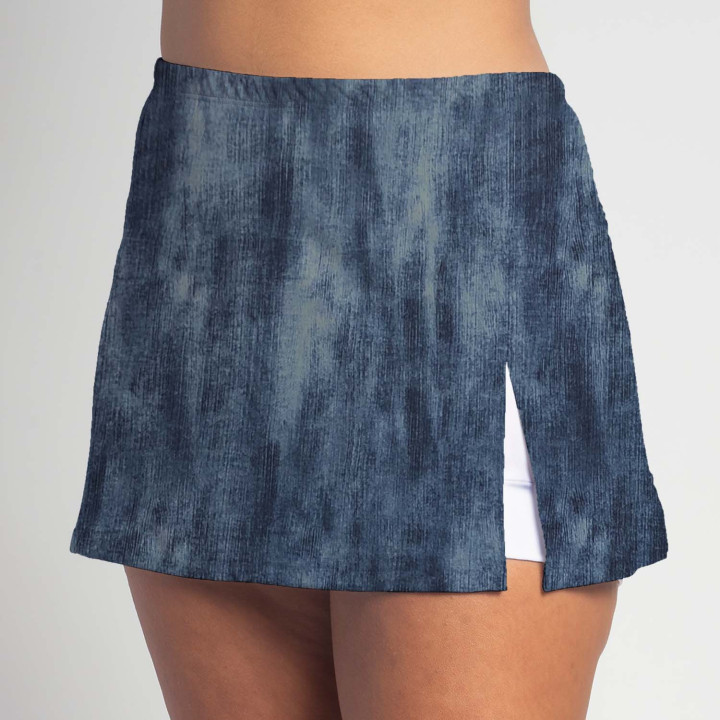 Side Slit - Distressed Denim W