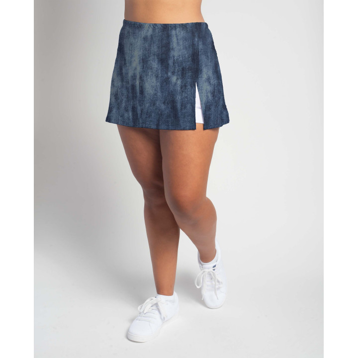 Side Slit - Distressed Denim W