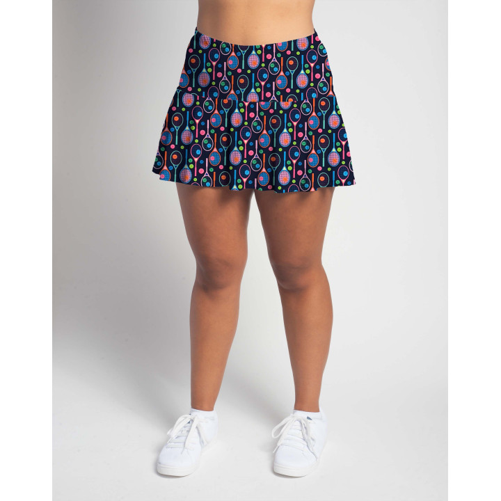 Flounce - Bright Tennis Rackets on Navy