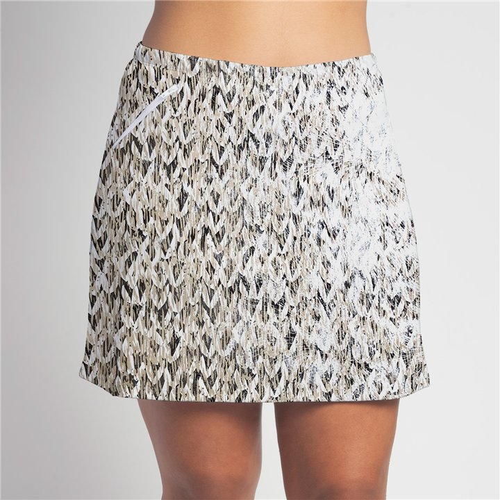 Zipper Pocket Skort - Sand Sparkle