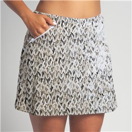 Zipper Pocket Skort - Sand Sparkle