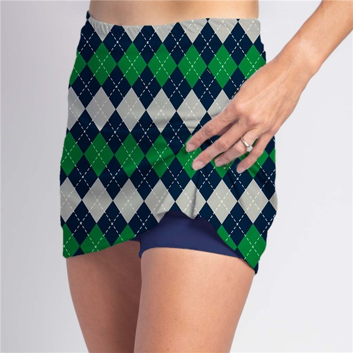 Sporty - Navy Green Argyle